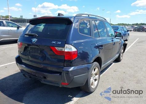 2007 BMW X3 3.0Si из США, поврежденный, VIN WBXPC93427WF02028